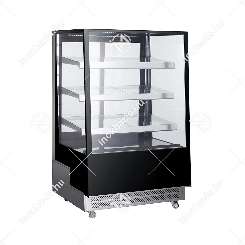 Süteményes cukrász hűtőpult 500 liter 3 polcos fűtött frontüveggel Ferrara-Cool